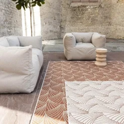 Interieur05 Buitenkleed Deco roest/wit - 290 x 200 cm Discount