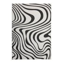 Interieur05 Buitenkleed Swirl Zwart - 290 x 200 cm Best