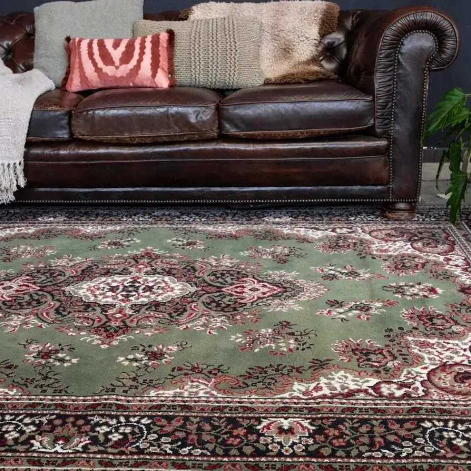 Interieur05 Eva Interior vintage Vloerkleed nain Perzisch Groen - 320 x 235 cm Hot