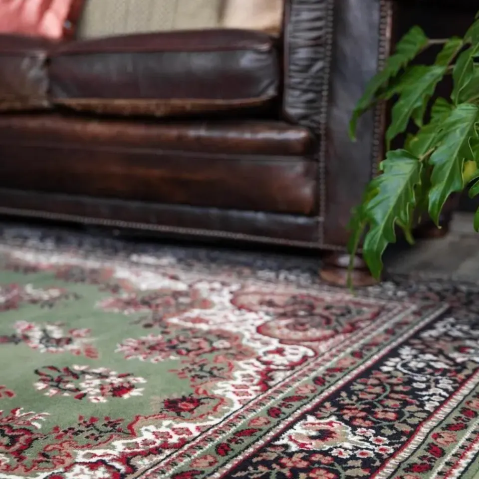 Interieur05 Eva Interior vintage Vloerkleed nain Perzisch Groen - 320 x 235 cm Hot