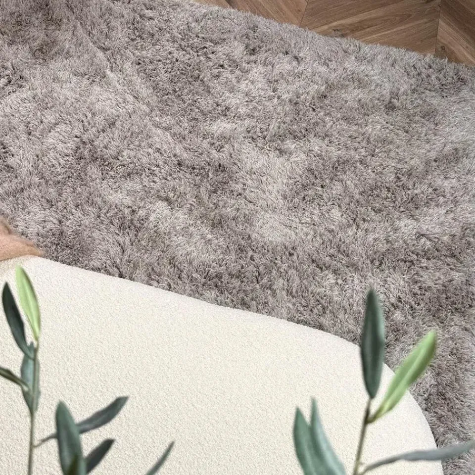 Interieur05 Hoogpolig vloerkleed Nika zand - 240 x 340 cm Online