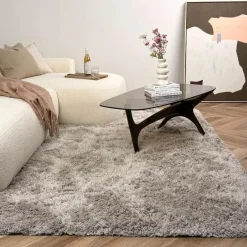 Interieur05 Hoogpolig vloerkleed Nika zand - 240 x 340 cm Online