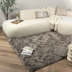 Interieur05 Hoogpolig vloerkleed Nika Antraciet - 160 x 230 cm Sale