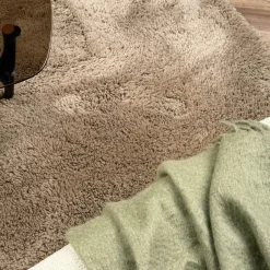 Interieur05 hoogpolig vloerkleed Furr bruin - 80 x 140 cm New