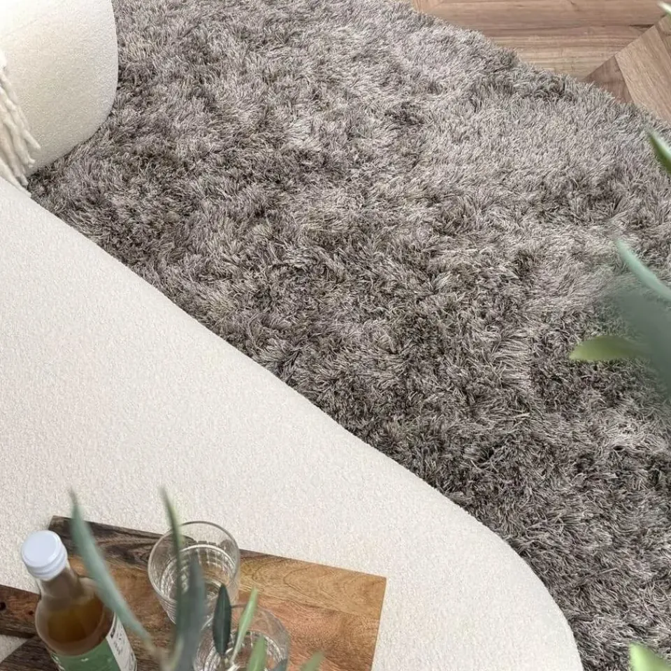 Interieur05 Hoogpolig vloerkleed Nika Antraciet - 240 x 340 cm Clearance