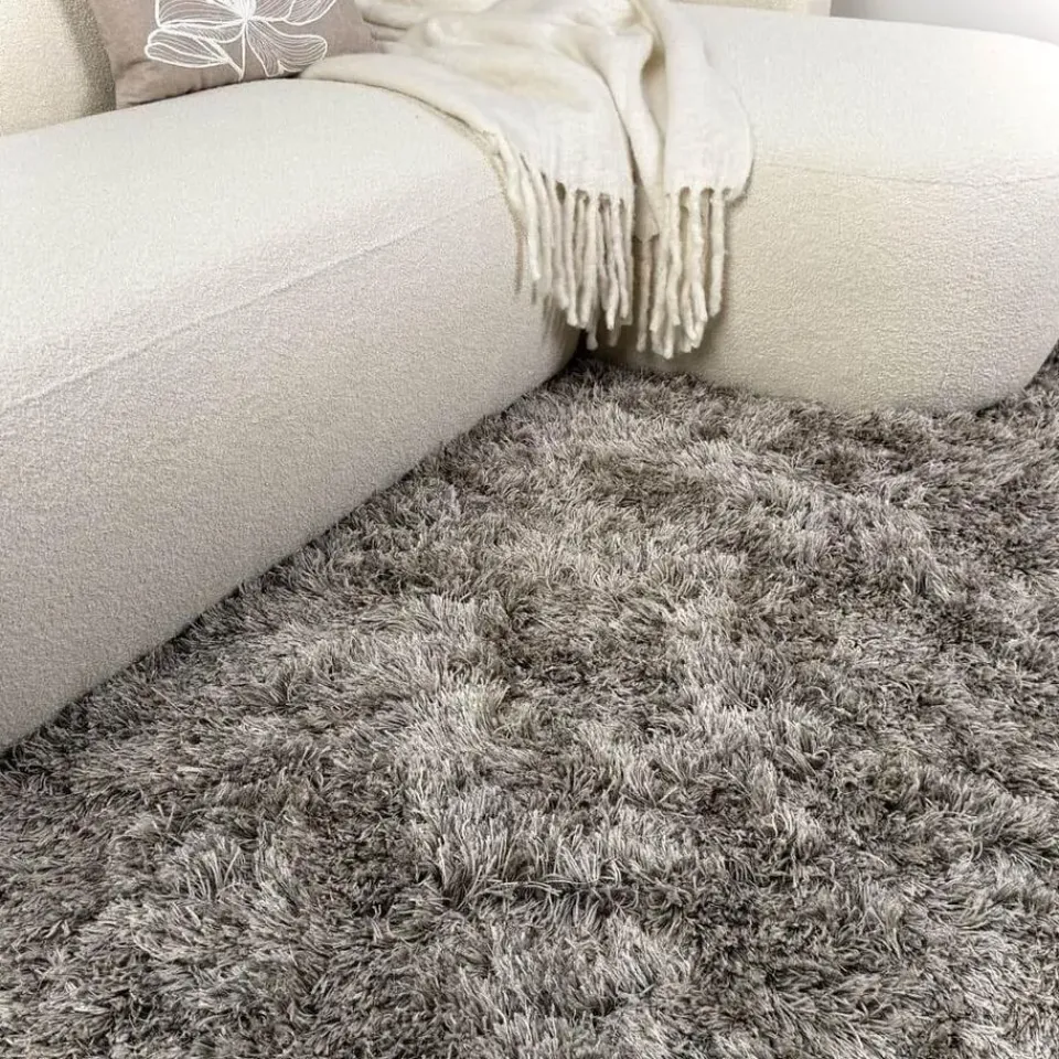 Interieur05 Hoogpolig vloerkleed Nika Antraciet - 240 x 340 cm Clearance