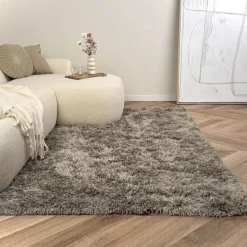 Interieur05 Hoogpolig vloerkleed Nika Antraciet - 240 x 340 cm Clearance