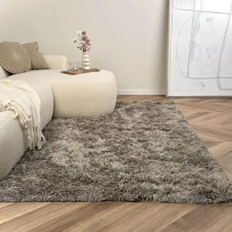 Interieur05 Hoogpolig vloerkleed Nika Antraciet - 240 x 340 cm Clearance