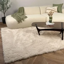 Interieur05 hoogpolig vloerkleed Furr beige - 160 x 230 cm Discount