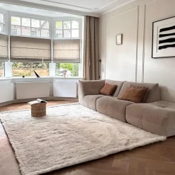 Interieur05 hoogpolig vloerkleed Furr beige - 160 x 230 cm Discount