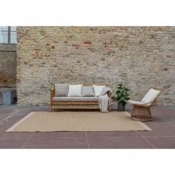 Interieur05 Jute buitenkleed naturel border - 380 x 280 cm