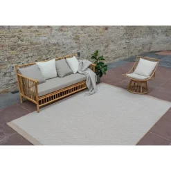 Interieur05 Jute buitenkleed naturel border - 380 x 280 cm
