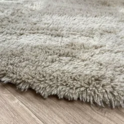 Interieur05 organisch hoogpolig vloerkleed Furr Stone bruin - 160 x 230 cm Outlet