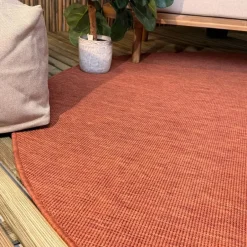 Interieur05 rond buitenkleed roest Tone - 200 x 200 cm Hot