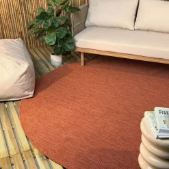 Interieur05 rond buitenkleed roest Tone - 200 x 200 cm Hot