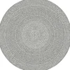 Interieur05 rond buitenkleed grijs Solid - 200 x 200 cm Best