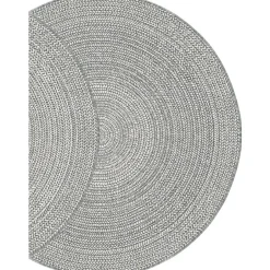 Interieur05 rond buitenkleed grijs Solid - 200 x 200 cm Best
