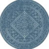 Interieur05 rond buitenkleed blauw Nova - 200 x 200 cm New