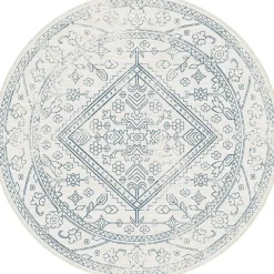 Interieur05 rond buitenkleed blauw Nova - 200 x 200 cm New