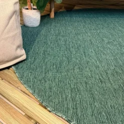 Interieur05 rond buitenkleed groen Tone - 240 x 240 cm Outlet