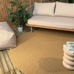 Interieur05 rond buitenkleed geel/okergeel Tone - 240 x 240 cm Discount