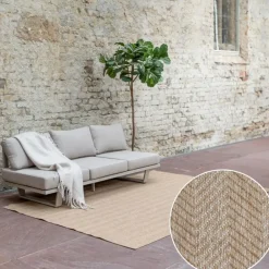 Interieur05 rond buitenkleed jute naturel zigzag - 240 x 240 cm Online