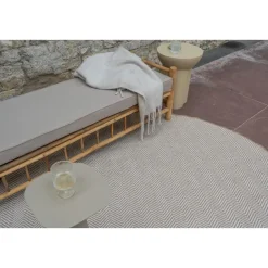 Interieur05 rond buitenkleed jute naturel zigzag - 240 x 240 cm Online