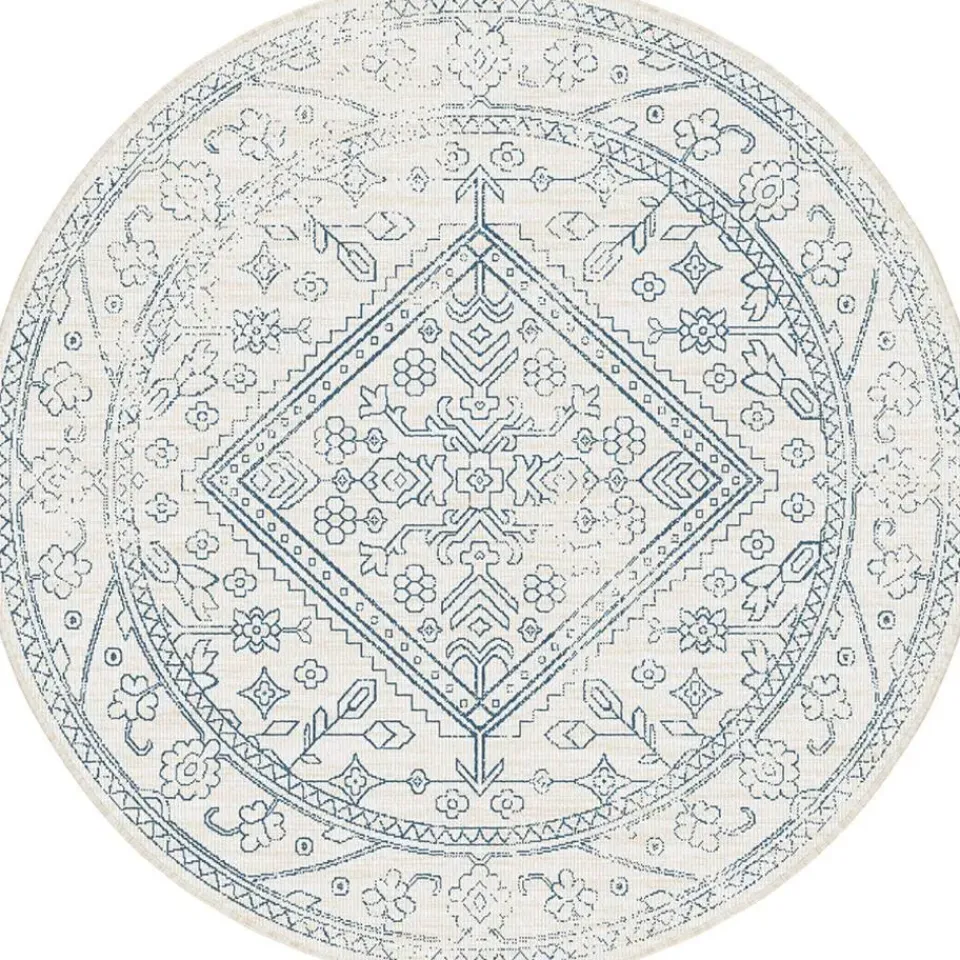 Interieur05 rond buitenkleed blauw Nova - 240 x 240 cm Hot