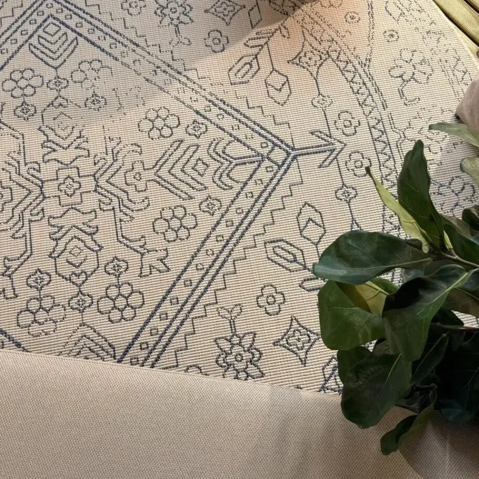 Interieur05 rond buitenkleed blauw Nova - 240 x 240 cm Hot