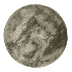 Interieur05 Rond Hoogpolig vloerkleed Odelia beige/wit - 200 x 200 cm Best