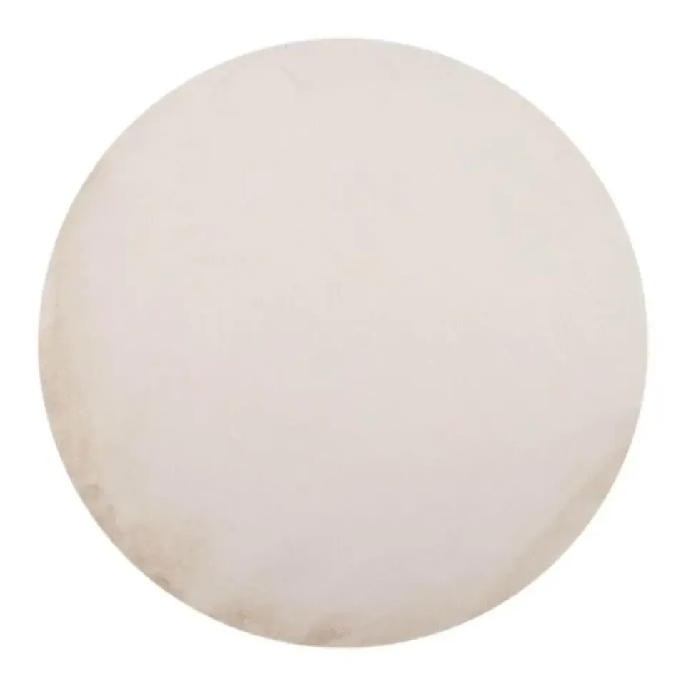 Interieur05 Rond Hoogpolig Vloerkleed Lux Creme - 240 x 240 cm Discount