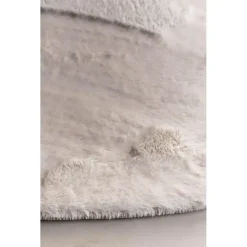 Interieur05 Rond Hoogpolig Vloerkleed Lux Creme - 240 x 240 cm Discount