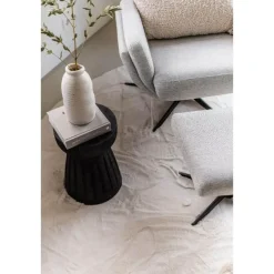 Interieur05 Rond Hoogpolig Vloerkleed Lux Creme - 120 x 120 cm Best