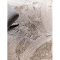 Interieur05 Rond Hoogpolig Vloerkleed Lux Creme - 120 x 120 cm Best