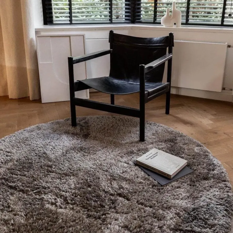 Interieur05 rond vloerkleed Fender grijs/lichtgrijs - 160 x 160 cm Sale