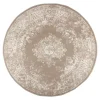 Interieur05 rond vloerkleed Keshan taupe/bruin - 160 x 160 cm New