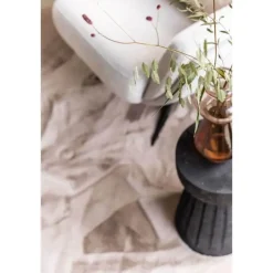 Interieur05 rond vloerkleed Lux beige/taupe - 200 x 200 cm New