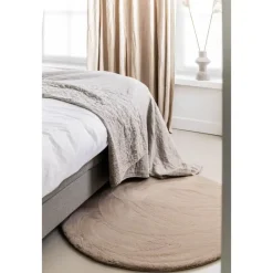 Interieur05 rond vloerkleed Lux beige/taupe - 200 x 200 cm New