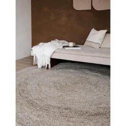 Interieur05 rond vloerkleed Gapo grijs/bruin - 180 x 180 cm New
