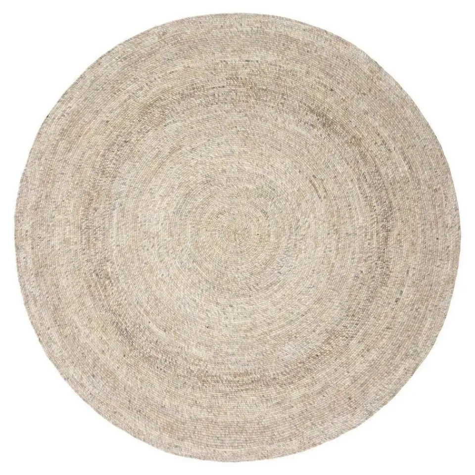 Interieur05 rond vloerkleed Gapo grijs/bruin - 150 x 150 cm Discount