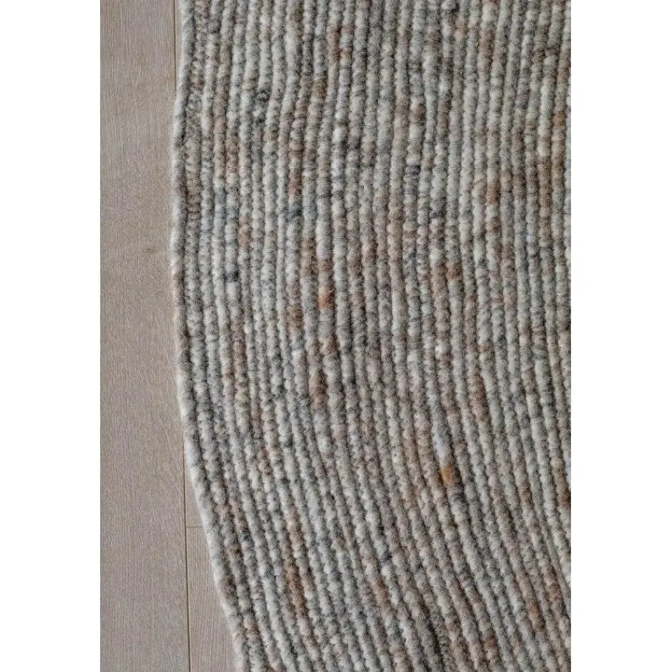 Interieur05 rond vloerkleed Gapo grijs/bruin - 150 x 150 cm Discount