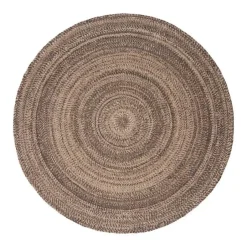 Interieur05 rond vloerkleed Gapo donkerbruin - 150 x 150 cm Online