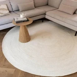 Interieur05 rond vloerkleed Gapo wit - 220 x 220 cm New