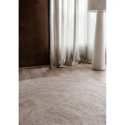 Interieur05 rond vloerkleed Gapo beige - 220 x 220 cm