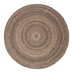 Interieur05 rond vloerkleed Gapo donkerbruin - 220 x 220 cm Discount
