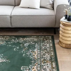 Interieur05 Vintage Vloerkleed Keshan groen - 150 x 80 cm