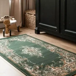 Interieur05 Vintage Vloerkleed Keshan groen - 150 x 80 cm