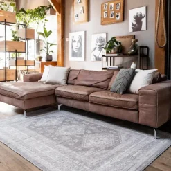 Interieur05 Vintage Vloerkleed Aila Grijs/Roze - 230 x 160 cm Hot