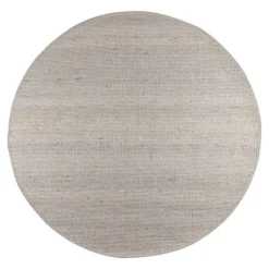 Interieur05 Wollen Vloerkleed Rond Lichtgrijs Vik - 160 x 160 cm Clearance