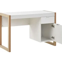 Beliani JOHNSON - Bureau - Wit - Vezelplaat Hot